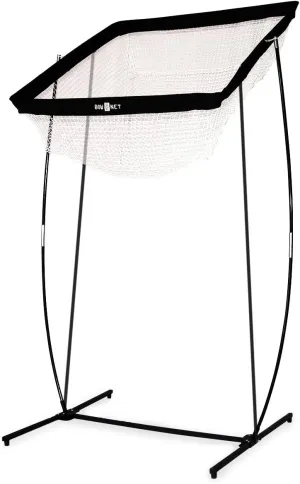 Bownet 8' Portable Quarterback Fade, Pass, and Snap Practice Net, black