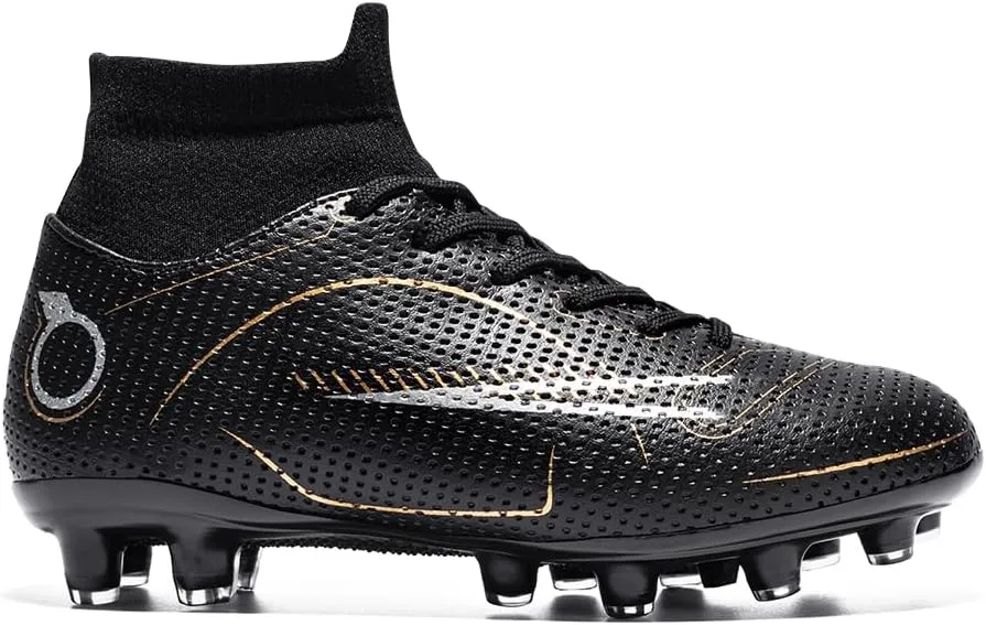 breooes Boys Soccer Cleats Kids Footaball Cleats Outdoor Trainning Soccer Shoes Athletic Girls Football Shoes