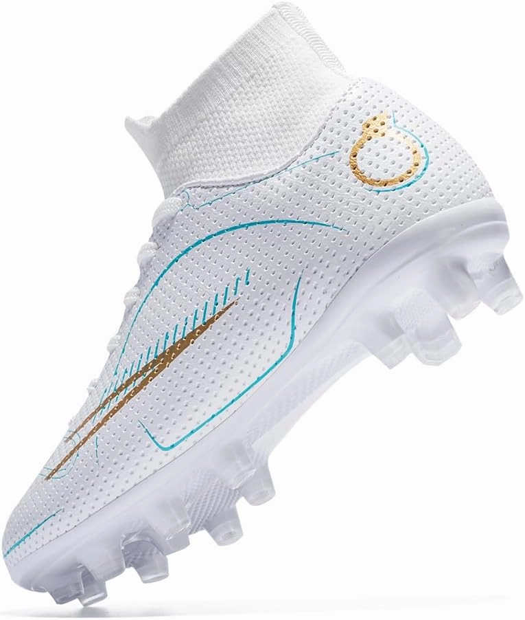 breooes Boys Soccer Cleats Kids Footaball Cleats Outdoor Trainning Soccer Shoes Athletic Girls Football Shoes