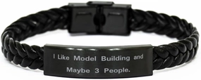 Brilliant Model Building Gifts, I Like Model Building and, Birthday Braided Leather Bracelet For Model Building from Friends, Building toys, Construction toys, Model kits, Toy cars, Toy trains