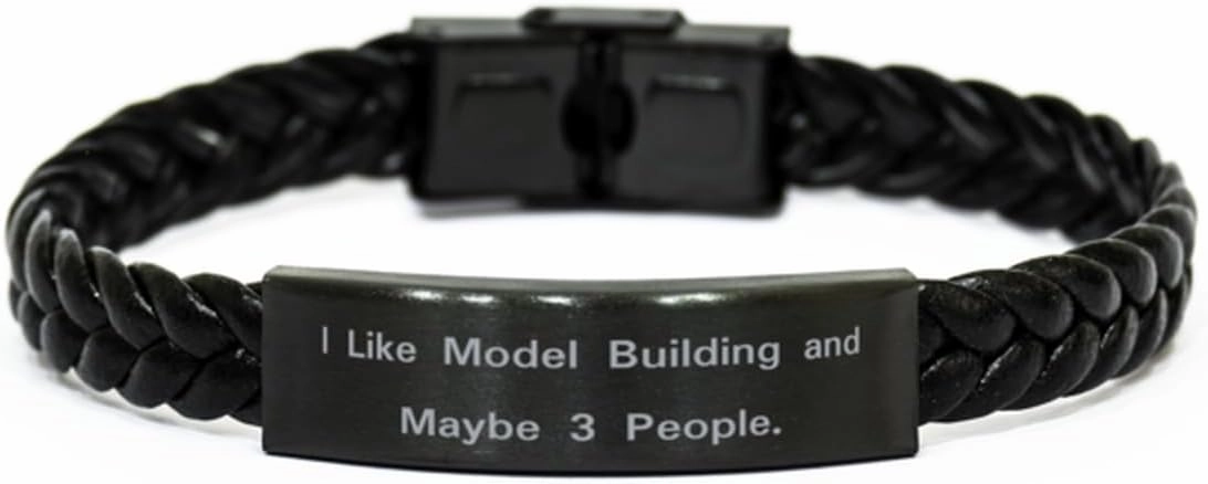 Brilliant Model Building Gifts, I Like Model Building and, Birthday Braided Leather Bracelet For Model Building from Friends, Building toys, Construction toys, Model kits, Toy cars, Toy trains