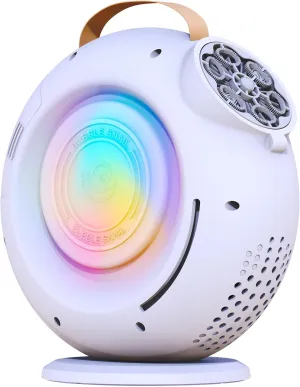 Bubble Machine for Kids Toddlers, Automatic Rechargeable Bubble Machine, 15000  Bubbles Per Minute, Rotating 360° Oscillating Electric Bubble Maker Outdoor Toys for Birthday Party Gifts Snail Bubble
