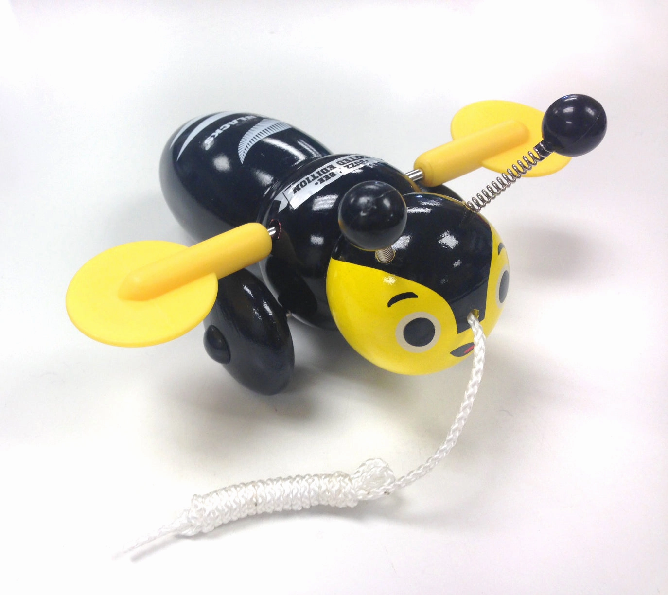 Buzzy Bee & Friends All Blacks Buzzy Bee Limited Edition Wooden Pull Along