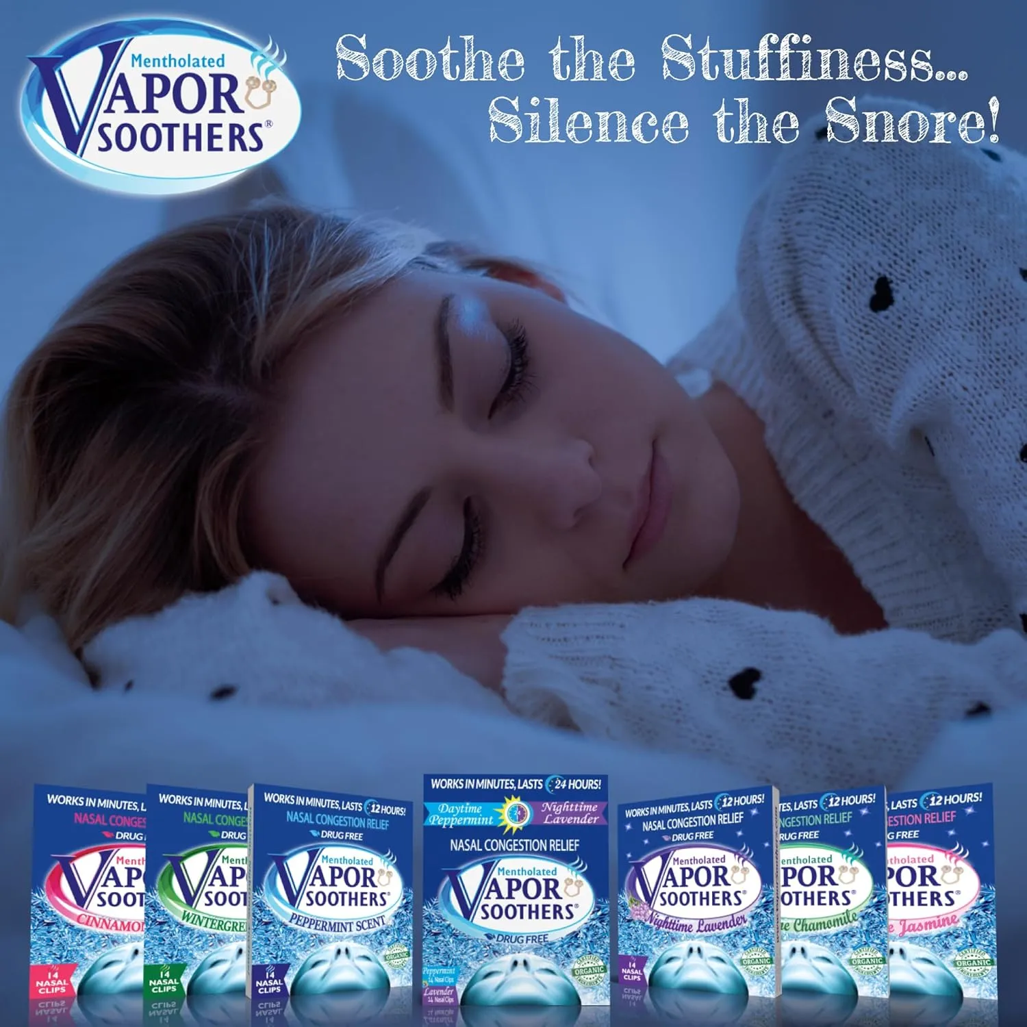 by Scenttech, Snore Reducing- Anti Snoring Aid, Nasal Dilators for Breathing, Instant Nasal Congestion Relief, Nighttime Lavender, 14 Count, Drug-Free