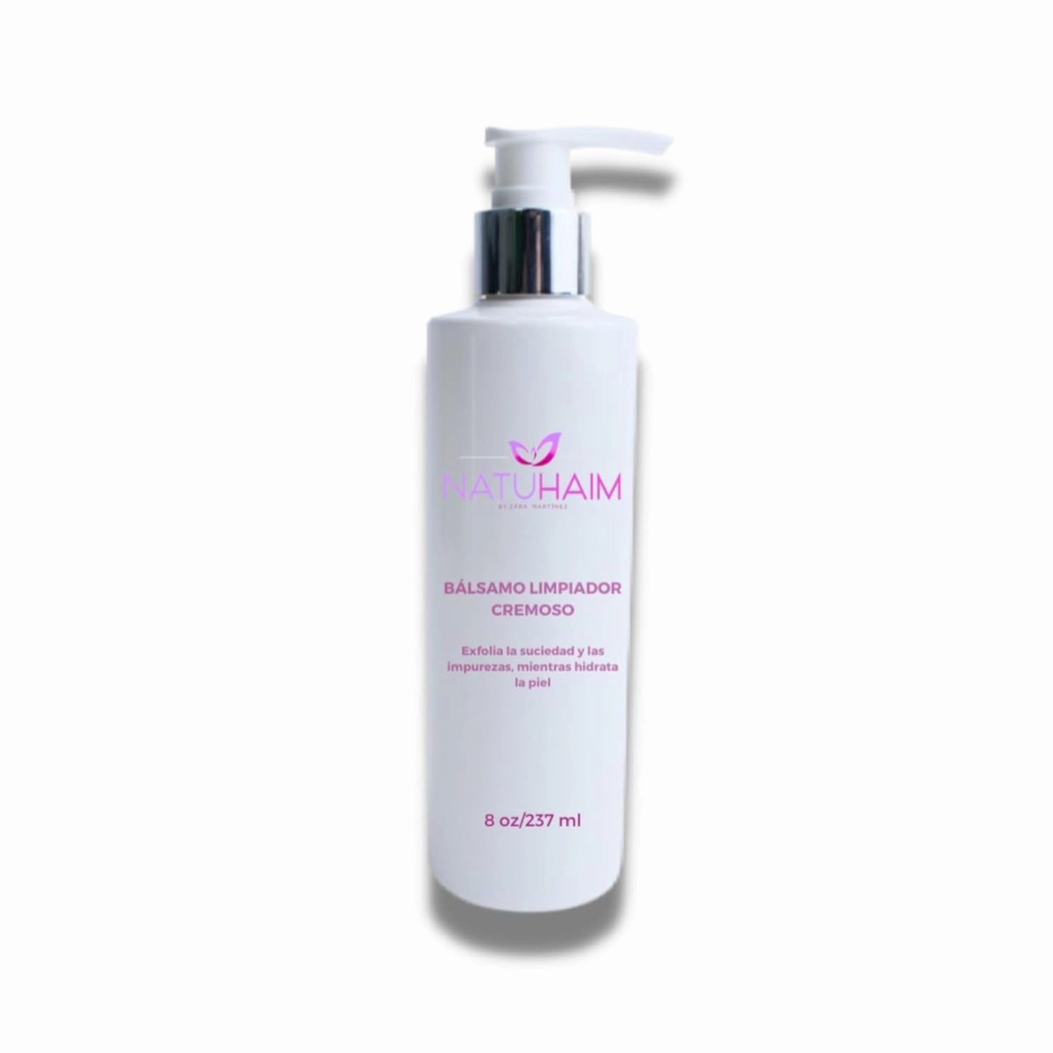 Bálsamo limpiador cremoso para lavar el rostro - Natuhaim Creamy Cleansing Balm, Exfoliating Facial Cleanser, 8 oz, White