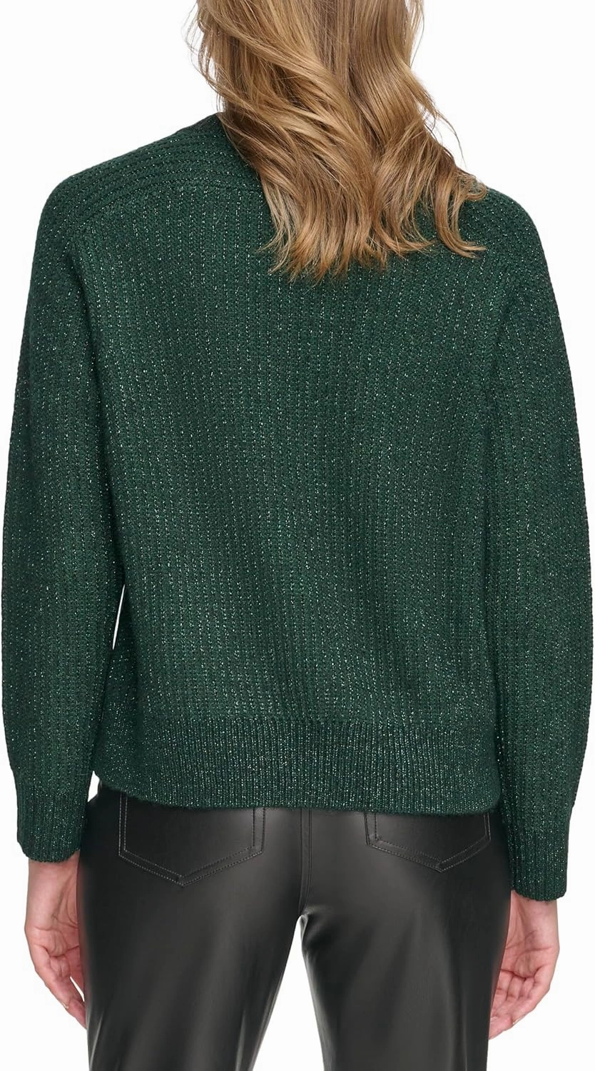 Calvin Klein Women's Pull on Crew Neck Sweater with Lurex