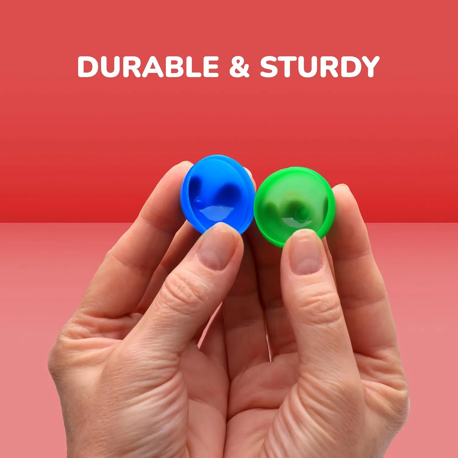 Capsule Vending Machine Colored Round Capsules Empty 100 pcs 1.26 inch - Gumball Machine Capsules Bulk Party Favor Containers - Easter Basket Stuffers Gifts Pinata Stuffers DIY Craft Supplies