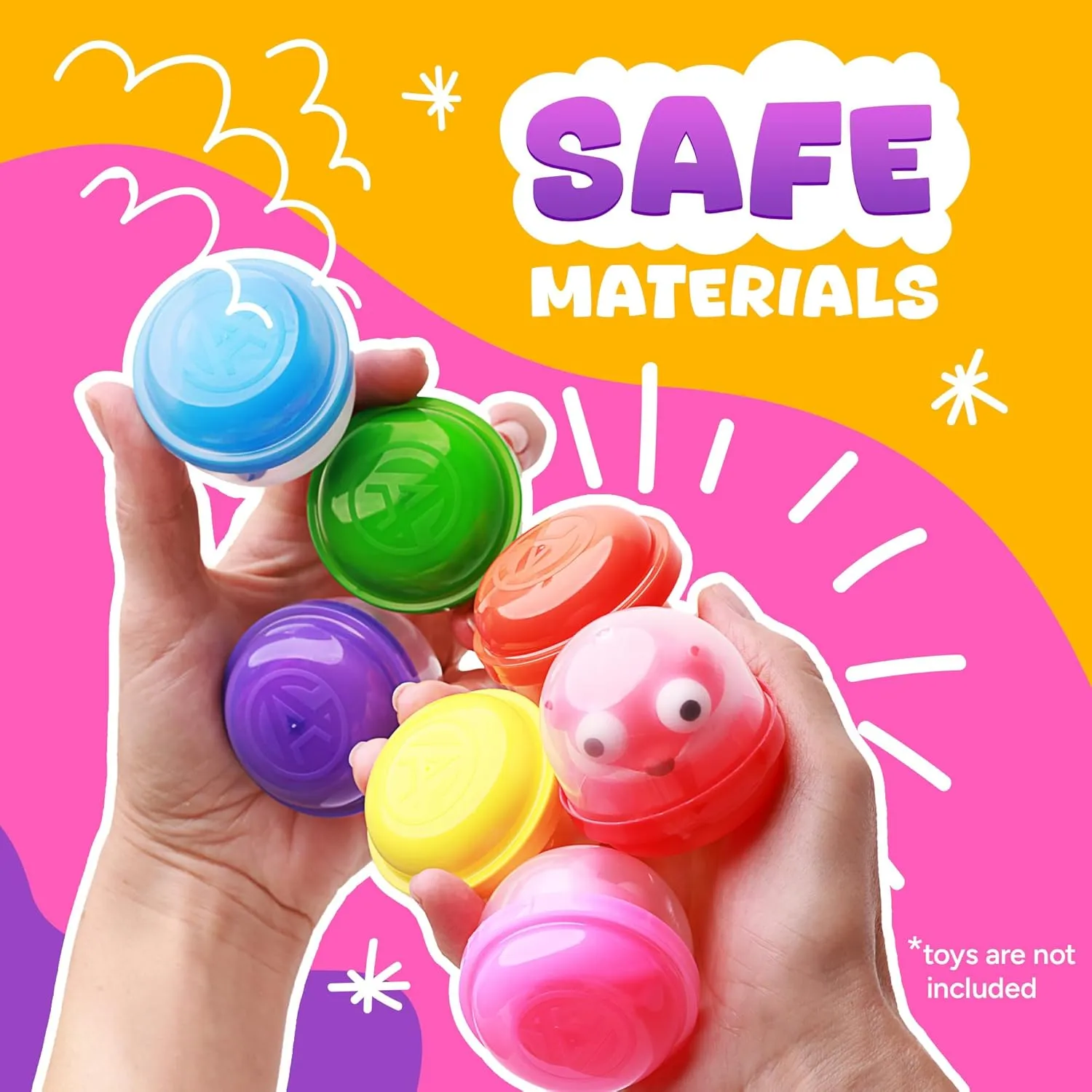 Capsule Vending Machine Translucent Acorn Capsules Empty 500 pcs 2 inch - Gumball Machine Capsules Bulk Party Favors Containers - Easter Basket Stuffers Gifts Pinata Stuffers DIY Craft Supplies