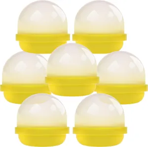 Capsule Vending Machine Translucent Yellow Acorn Capsules Empty 50 pcs 2 inch - Gumball Machine Capsules Bulk Party Favors DIY Containers - Easter Basket Stuffers Gifts Pinata Stuffers