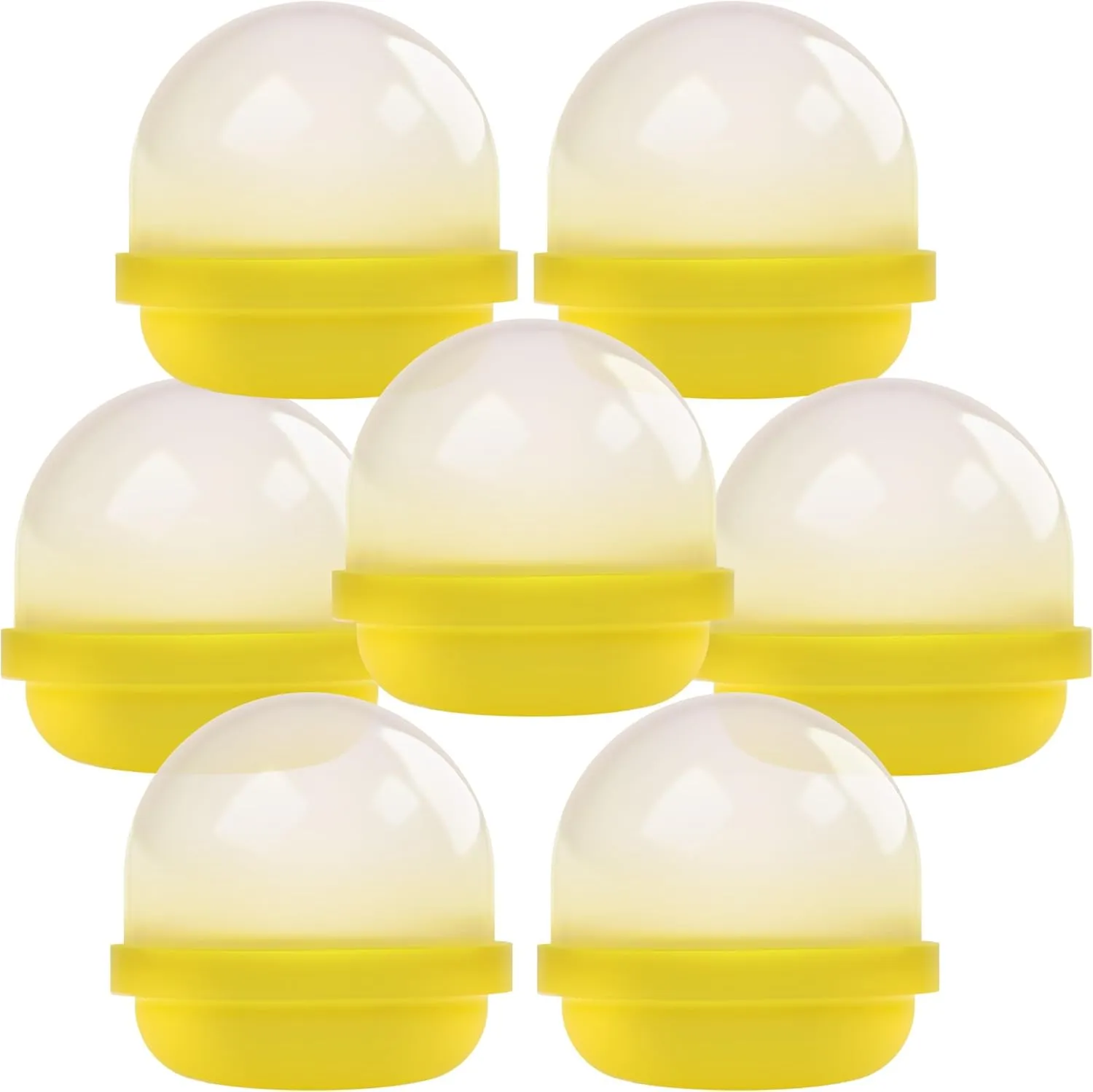Capsule Vending Machine Translucent Yellow Acorn Capsules Empty 50 pcs 2 inch - Gumball Machine Capsules Bulk Party Favors DIY Containers - Easter Basket Stuffers Gifts Pinata Stuffers