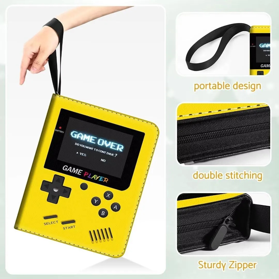 Card Binder Holder 480 Pockets with 60 Removable Sleeves, Portable Game/Sports Trading Cards Binder Album Collector Organizer Protectors with Zipper,Waterproof