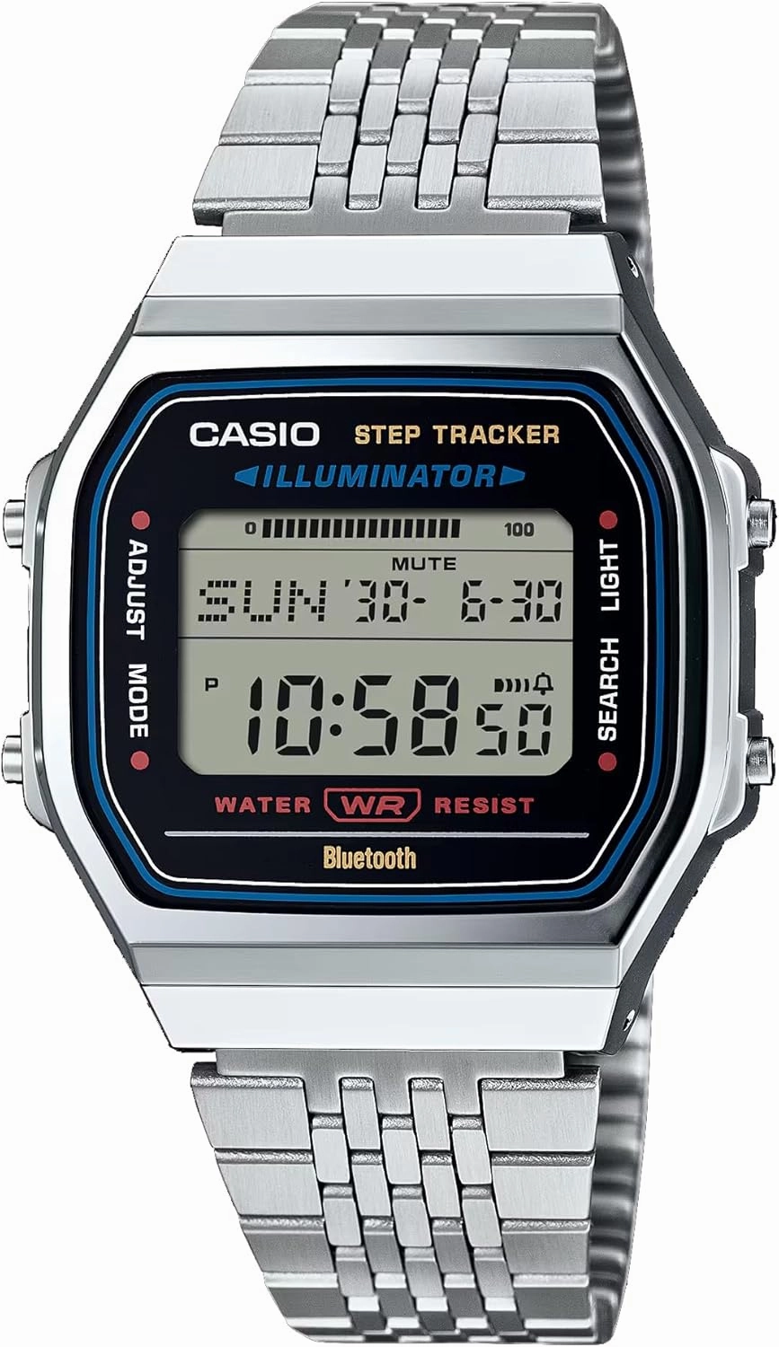 Casio Vintage Silver Metal Watch ABL100WE-1AV
