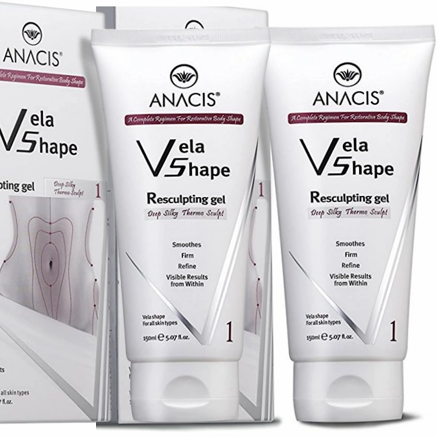 Cellulite Hot Body Cream Gel Boosts Skin Elasticity Target Cellulite Visibly Smooth Lumpiness and Dimpling for More Smoother Even Skin. Anacis 5.07 Oz (TWO PACKS)