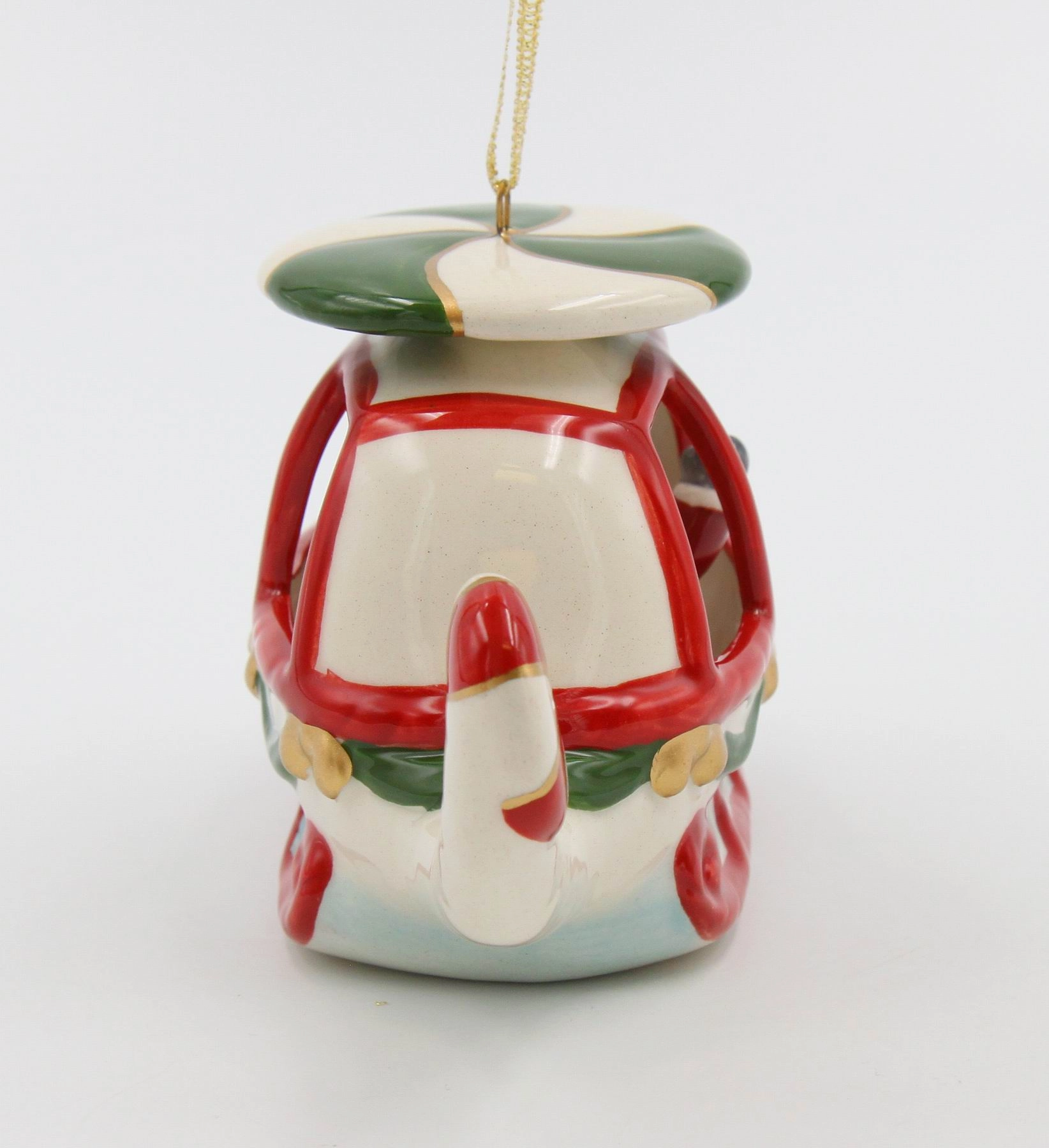 Ceramic Christmas Santa Helicopter Ornament, Home Décor, Gift for Her, Gift for Mom, Kitchen Décor, Christmas Décor