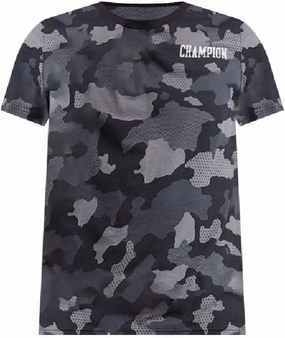 Champion Men's Short-Sleeve Classic Camo Tee/T-Shirt (MESH CAMO Neutral Grey) (as1, Alpha, s, Regular, Regular)