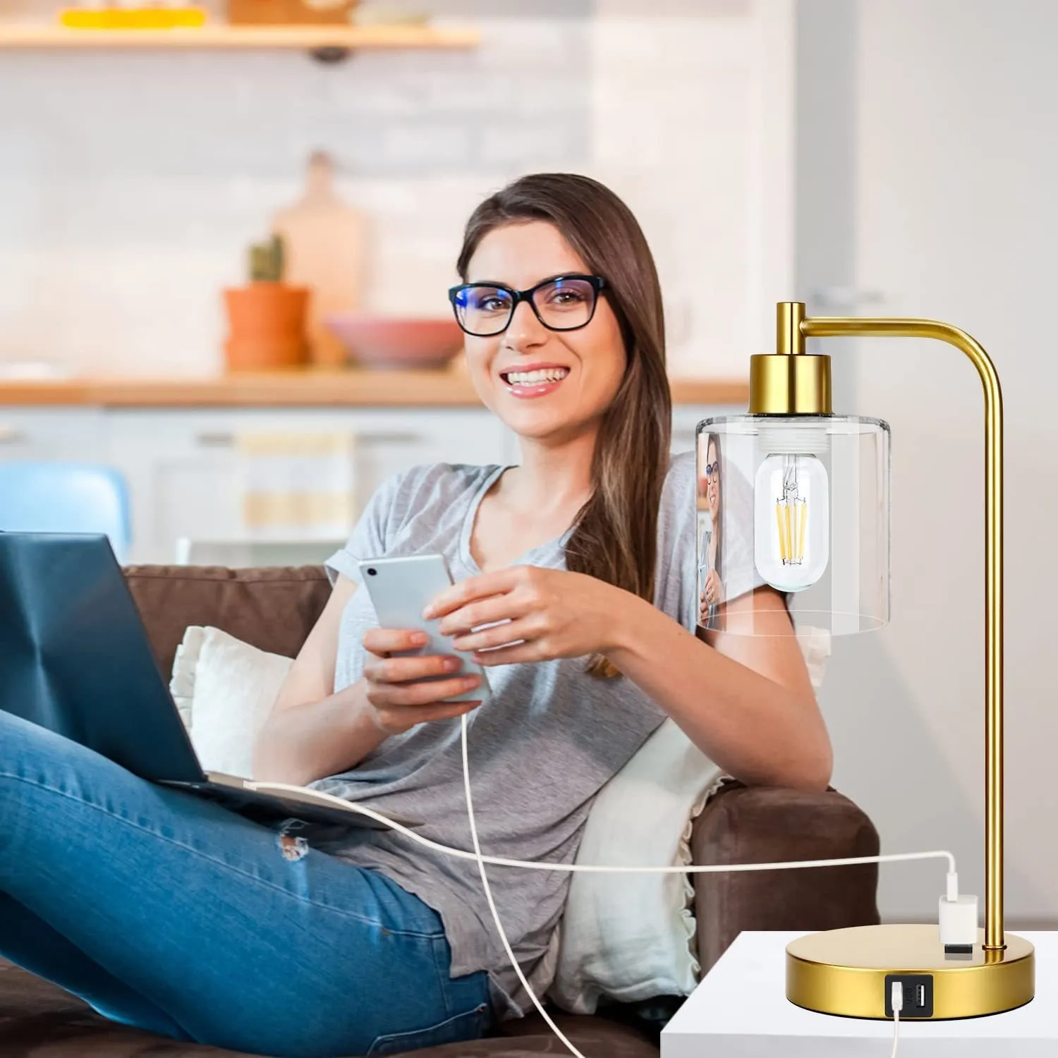 ChargeBright Pro™ Table Lamp