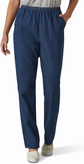 Chic Classic Collection Women's Cotton Pull-On Pant with Elastic Waist