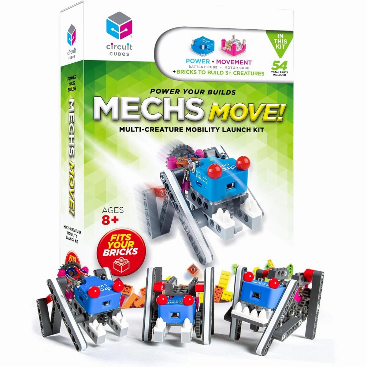 Circuit Cube Mecha Move! Multi-Creature Mobility Launch Kit Engineering STEM Kit for Kids and Adults