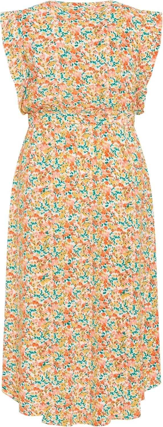 City Chic Women's Plus Size Ditsy Wrap Dress