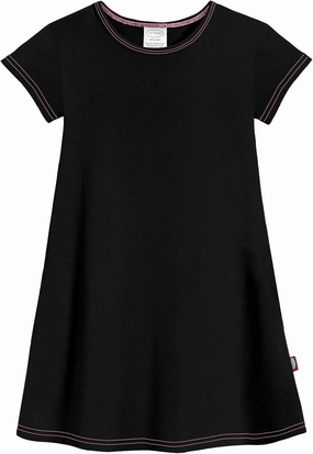 City Threads Made in USA Baby Girls' Cotton Short Sleeve Cover Up Dress for Sensitive Skin SPD Sensory Friendly