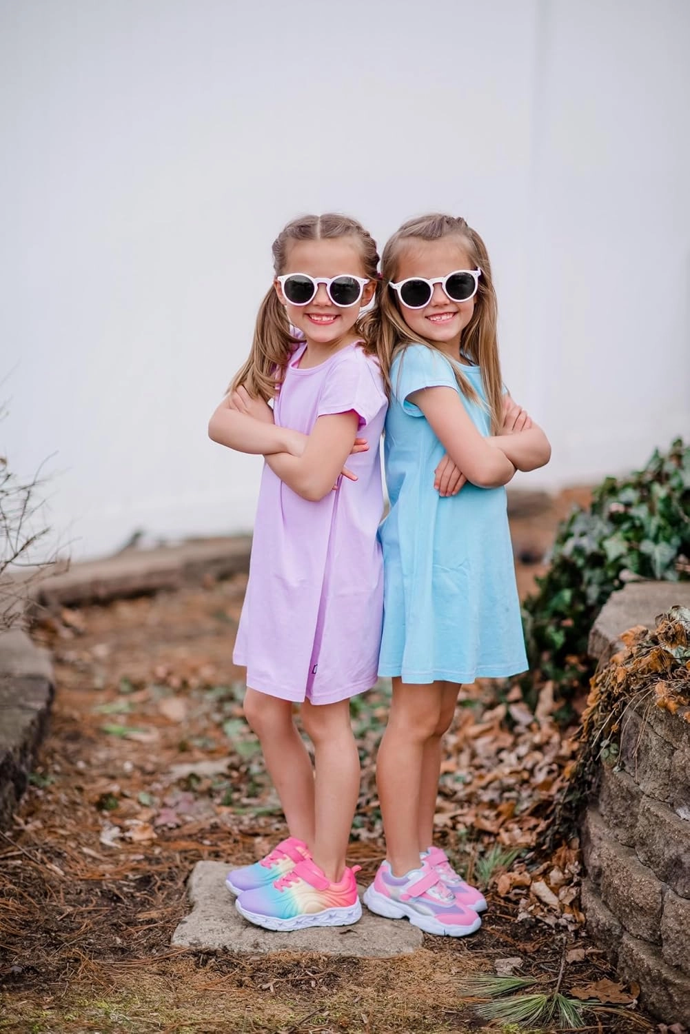 City Threads Made in USA Baby Girls' Cotton Short Sleeve Cover Up Dress for Sensitive Skin SPD Sensory Friendly