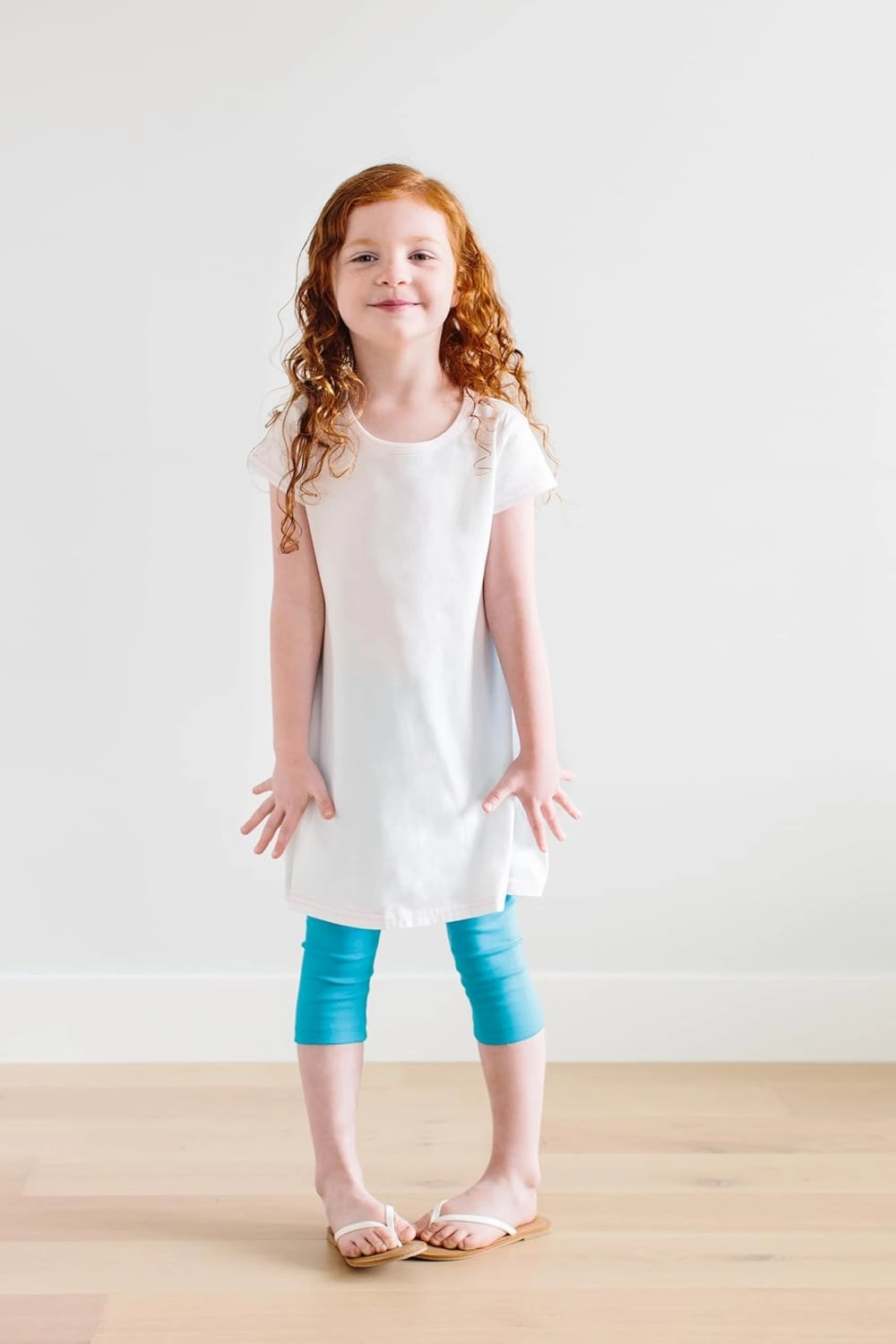 City Threads Made in USA Baby Girls' Cotton Short Sleeve Cover Up Dress for Sensitive Skin SPD Sensory Friendly