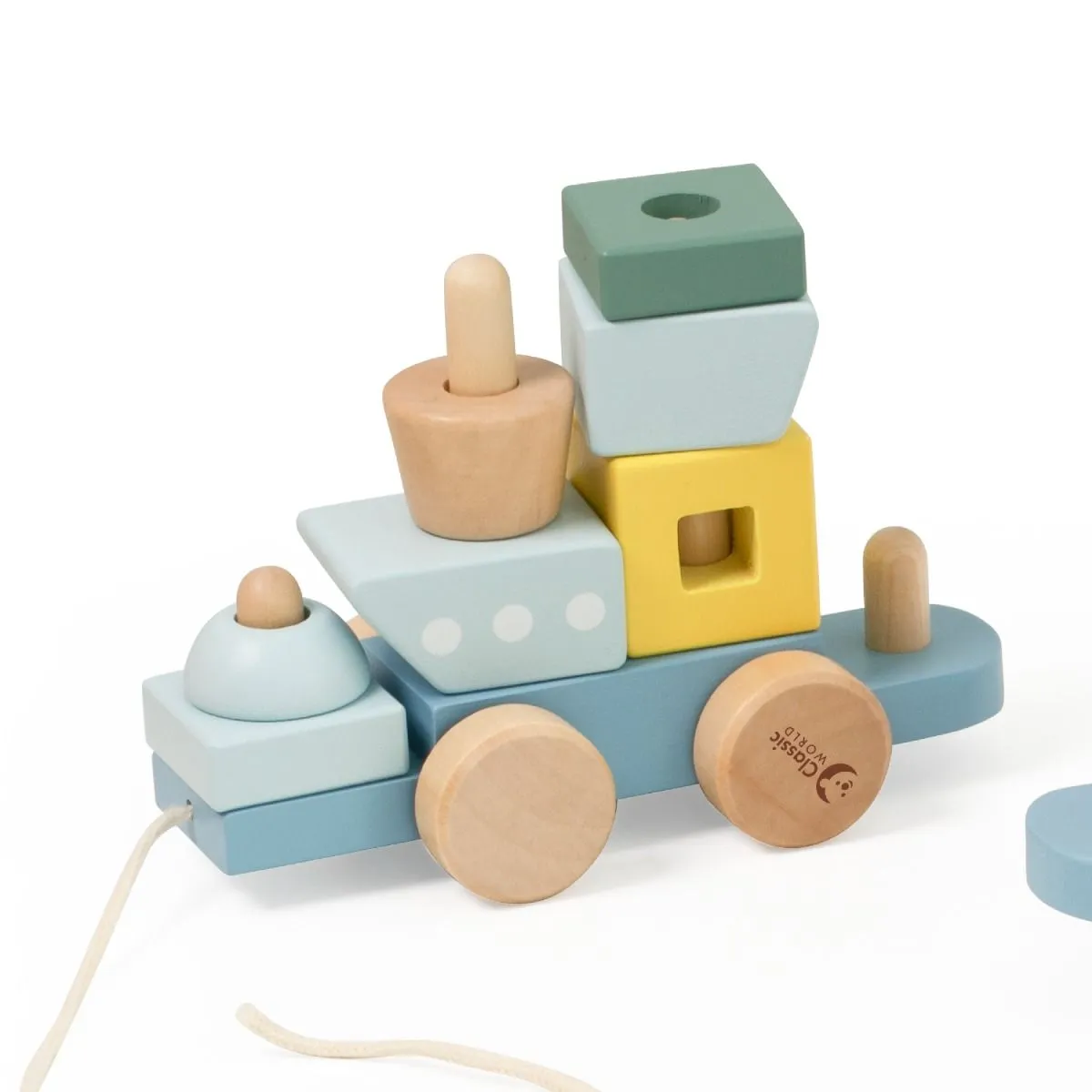 Classic World Wooden Pull Train (Ocean)