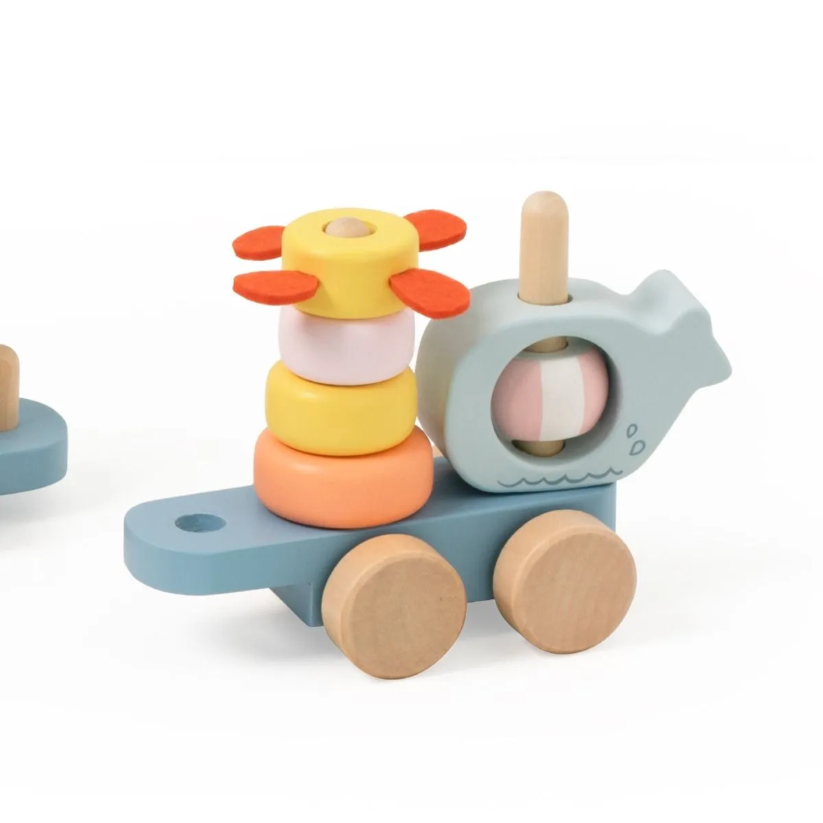 Classic World Wooden Pull Train (Ocean)