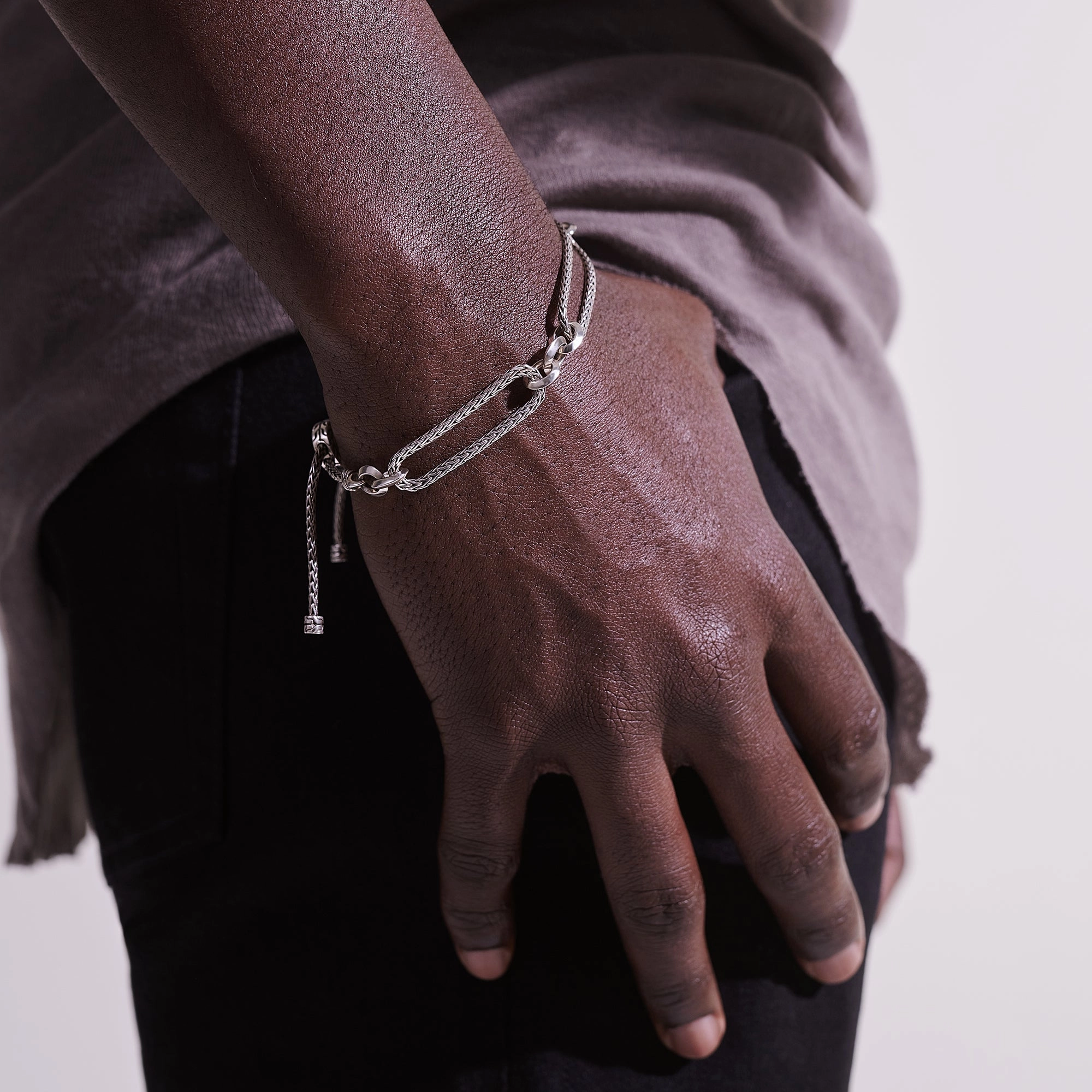 Classic Chain Link Pull Through Bracelet