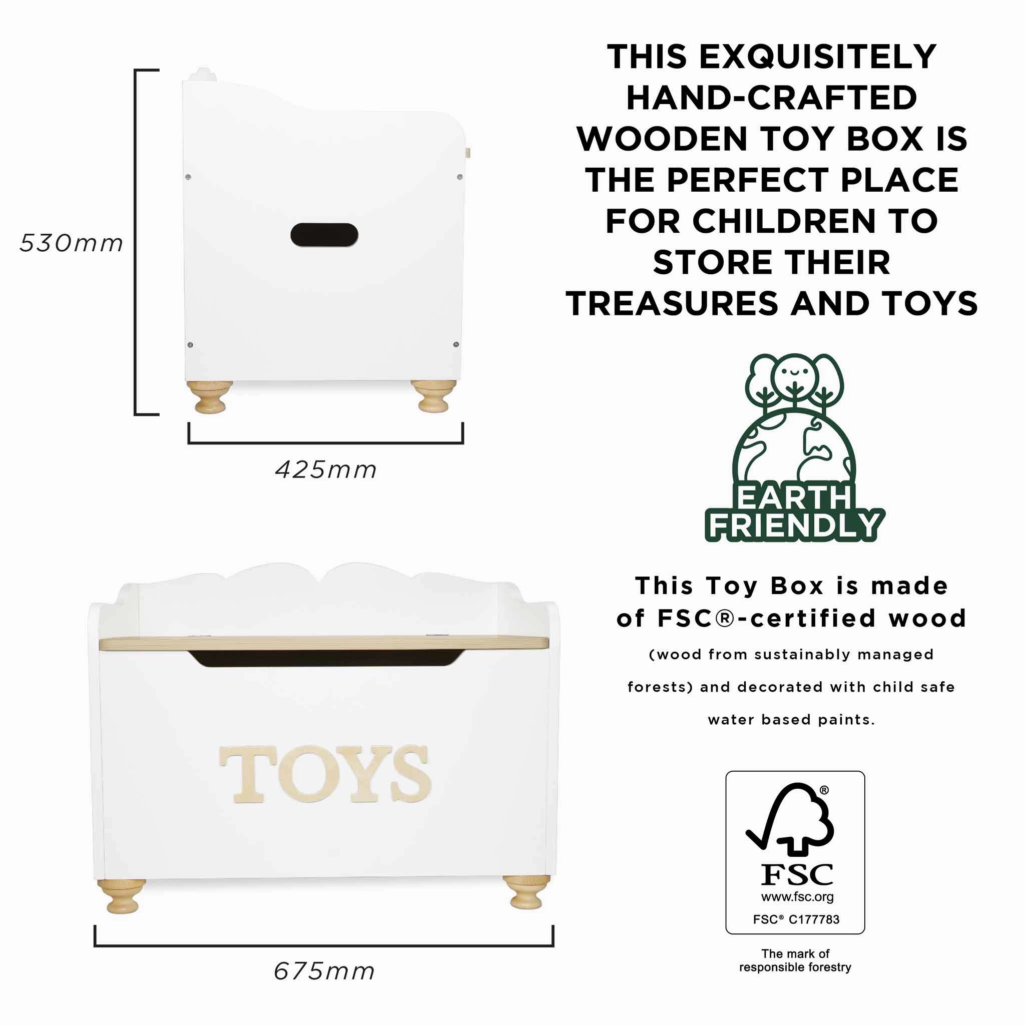 Classic Wooden Toy Chest