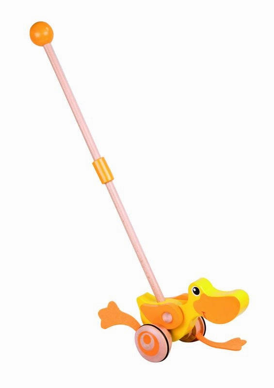 Classic World Wooden Push Duck