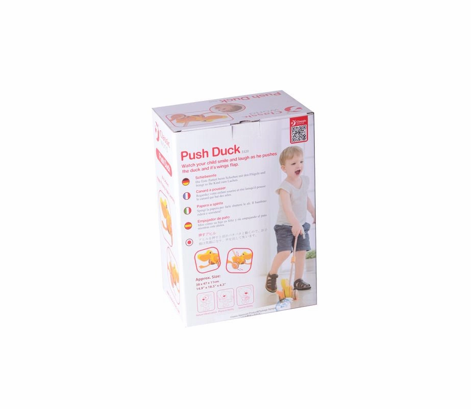 Classic World Wooden Push Duck