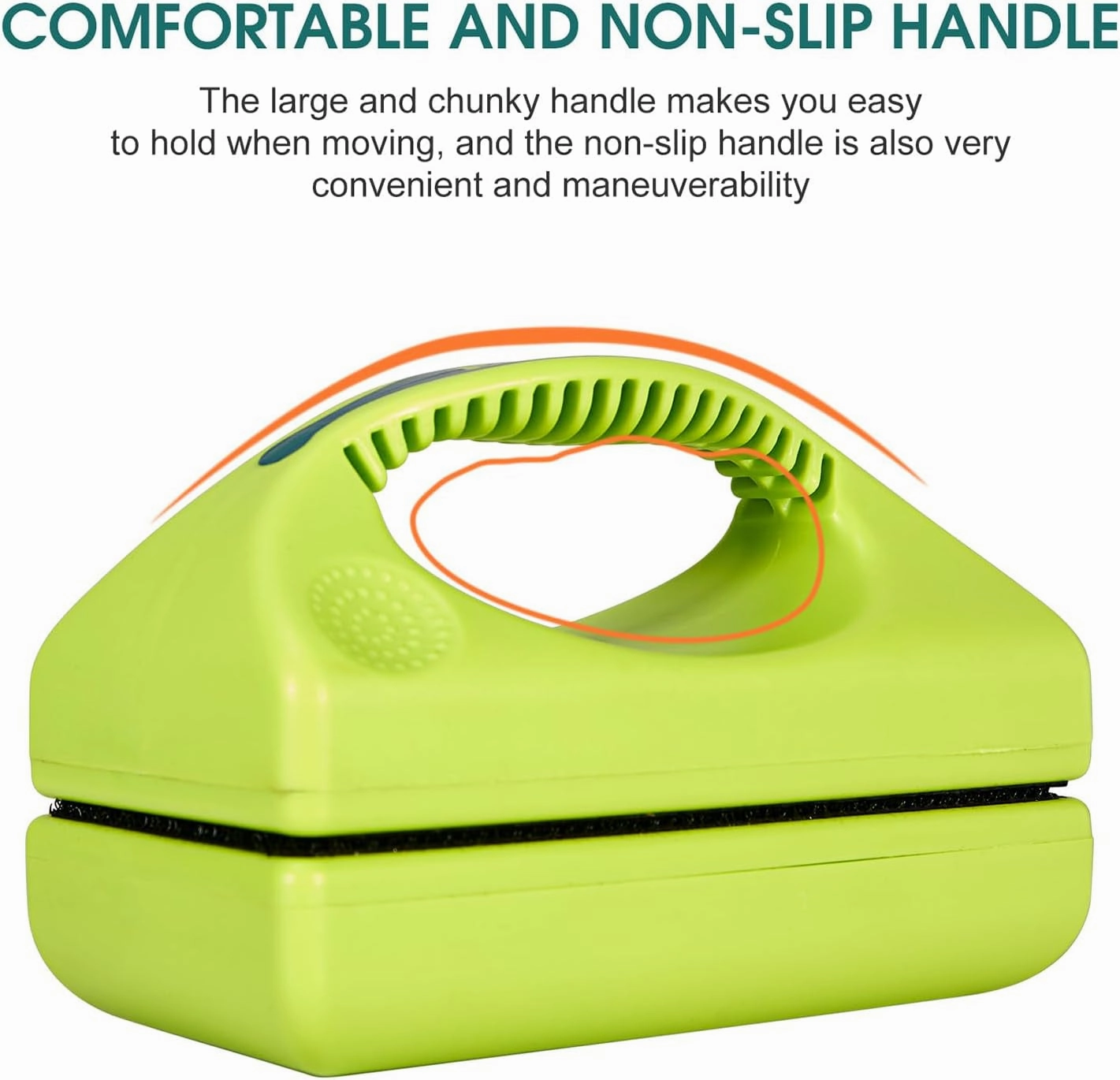 Cleaning Supplies - XL Magnetic Aquarium Glass Cleaner Brush with Handle