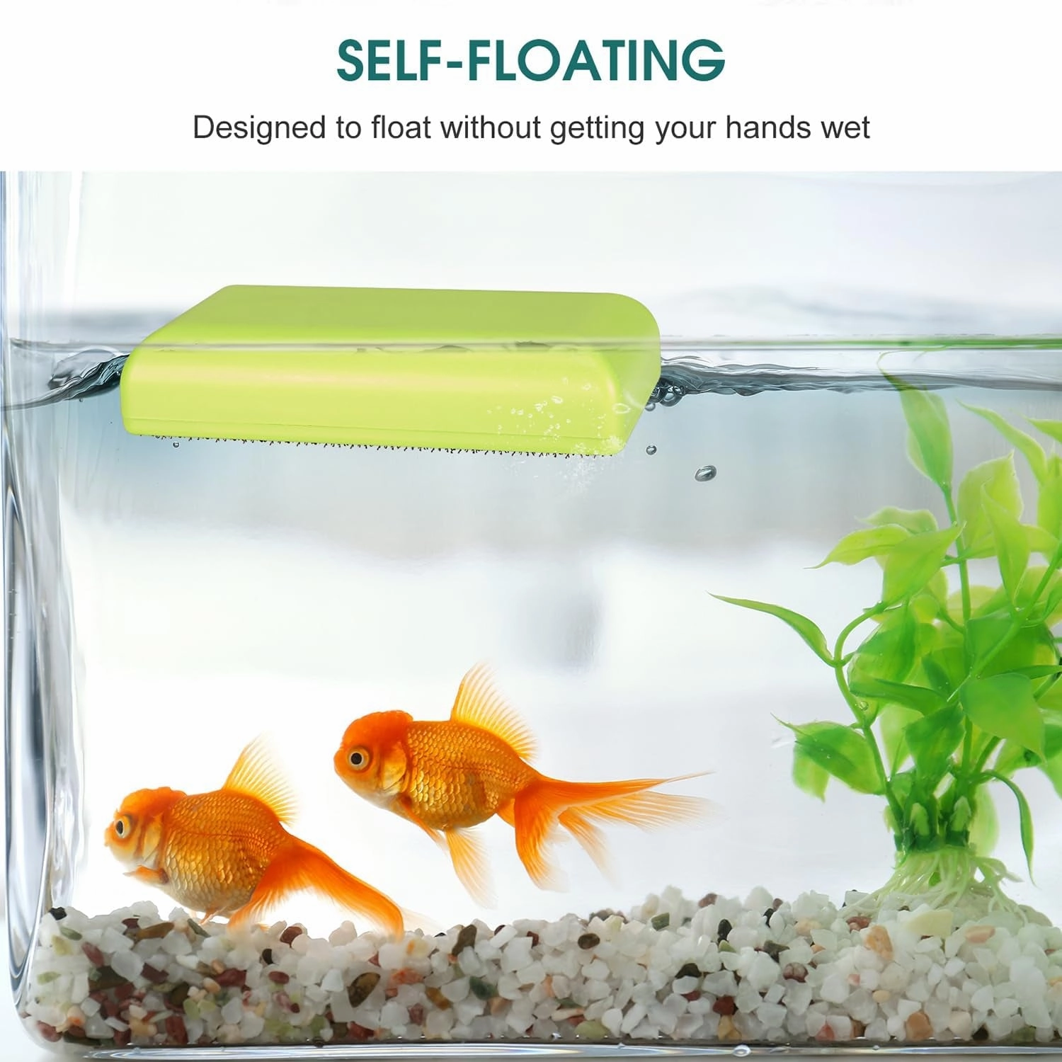 Cleaning Supplies - XL Magnetic Aquarium Glass Cleaner Brush with Handle