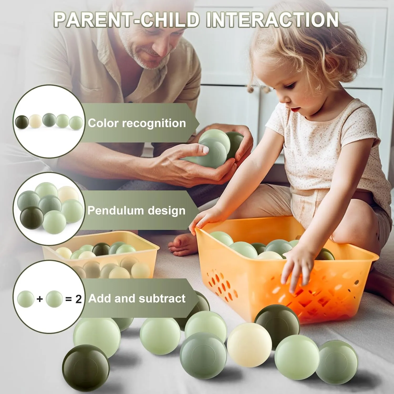 Clear Ball Pit Balls - Crush Proof Plastic Toy Balls for Boys and Girls