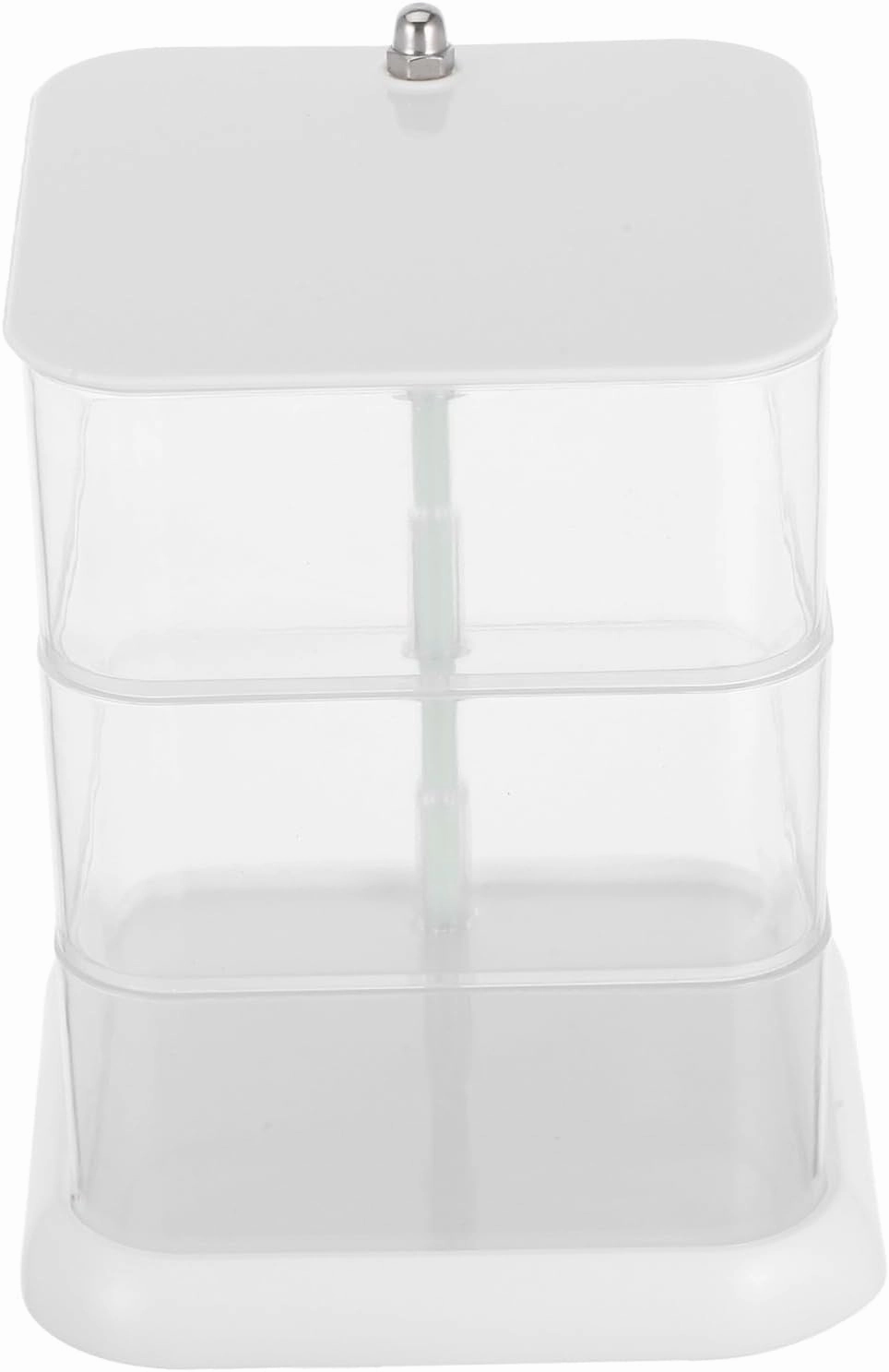 Clear Rotatable Jewelry Organizer Multi Transparent Storage Box for Earrings Hair Ties and Accessories Stylish Jewelry Container for Dressing Tables and Bathrooms