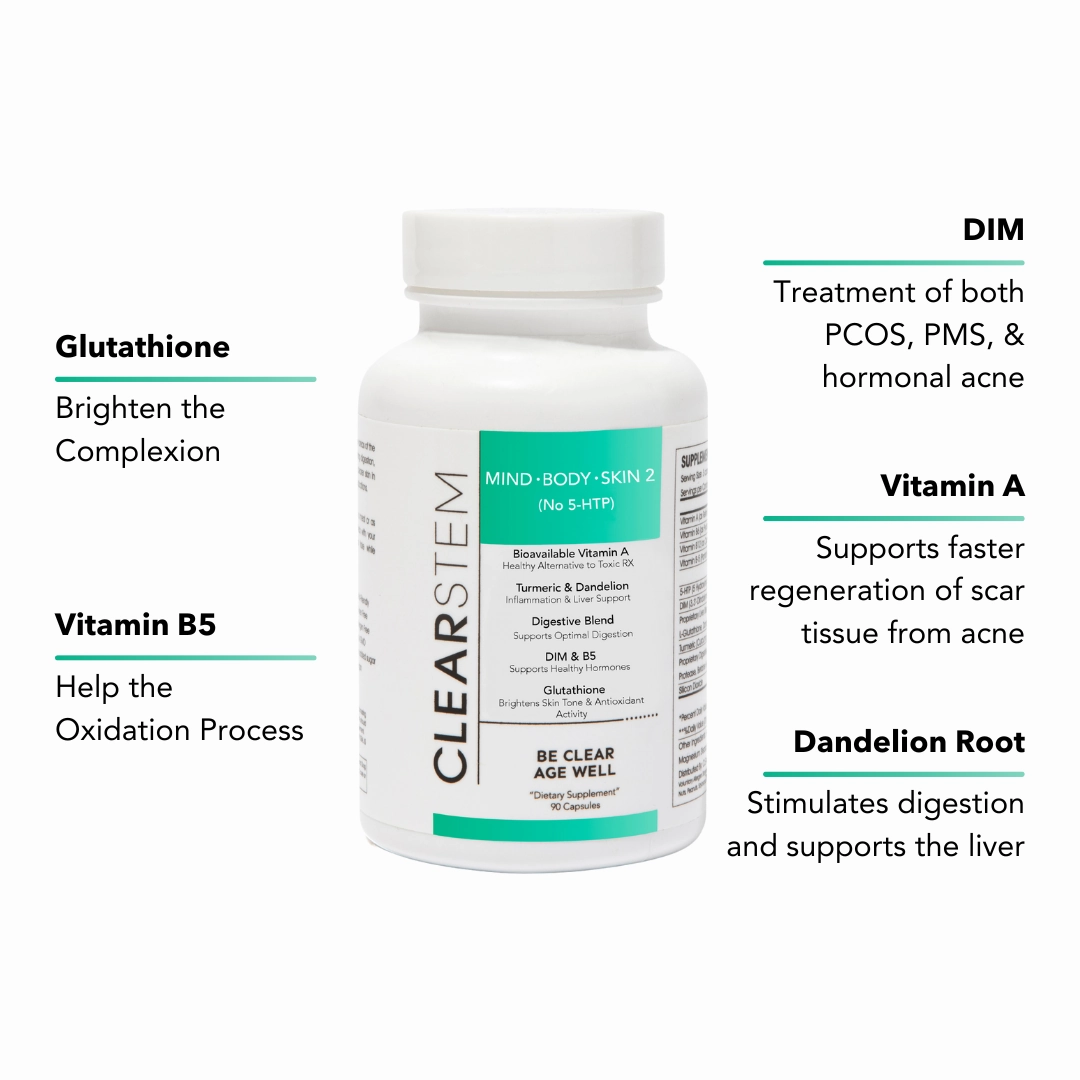 CLEARSTEM Skincare MINDBODYSKIN® 2 Supplement (No 5-HTP)