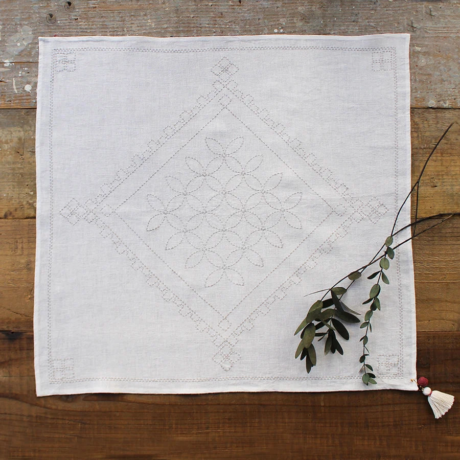 Cohana Linen Cloth Sashiko - Natural
