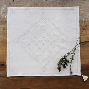 Cohana Linen Cloth Sashiko - Natural