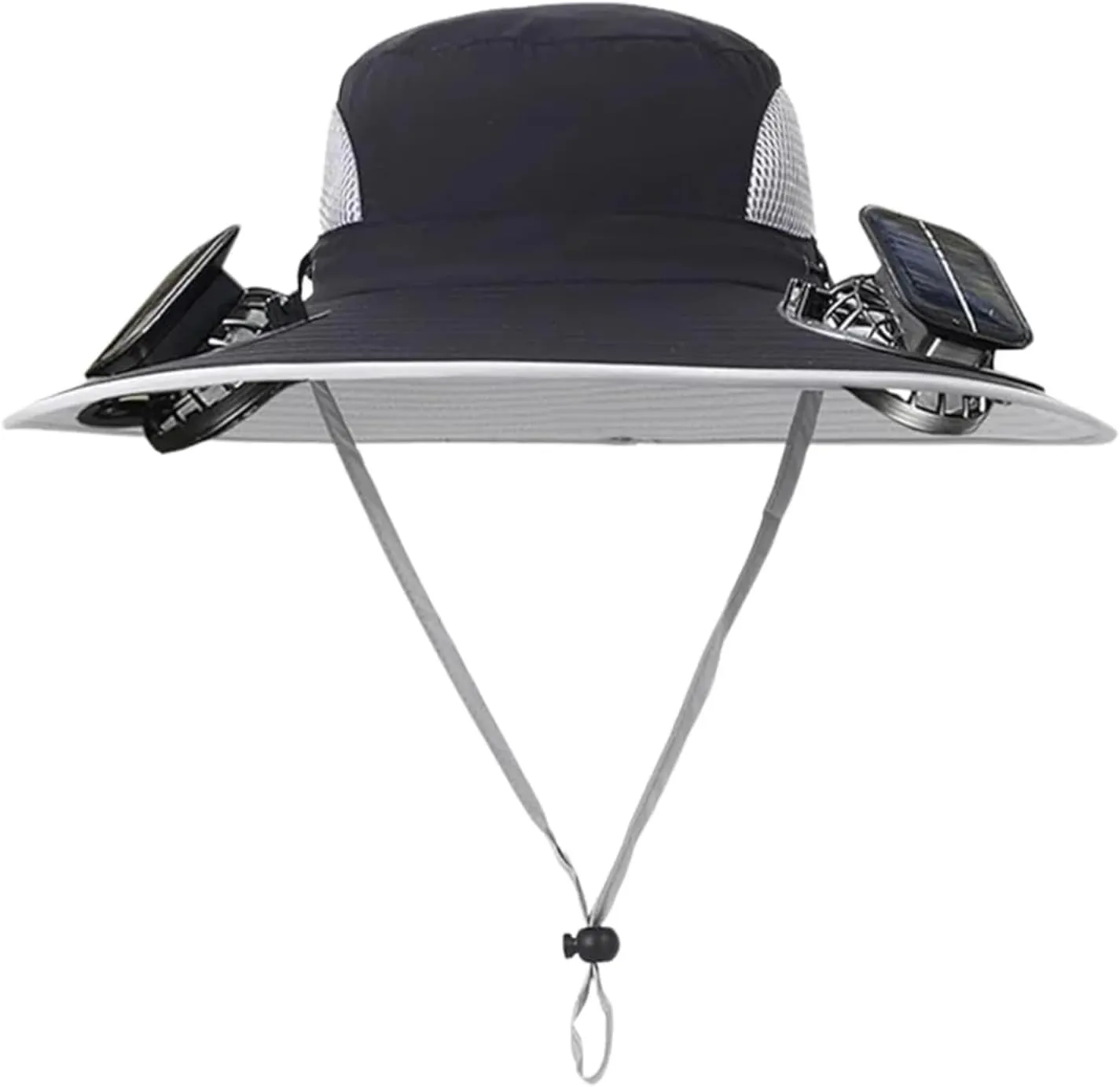 Colitt - Fishing Hat with Built in Fan, 2 Solar Fans, UPF 50  Sun Protection, Adjustable Fit, Bucket Hat for Men Women