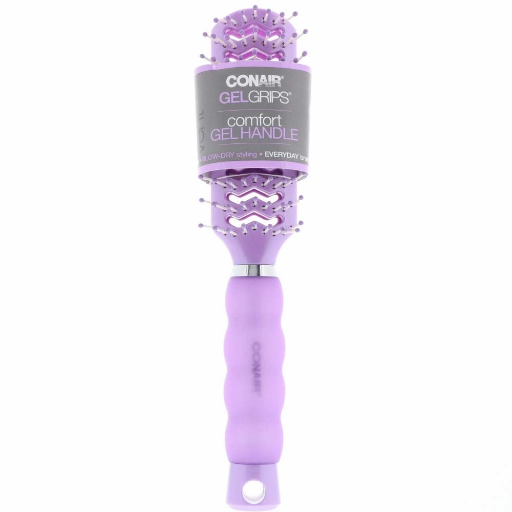 Conair Gel Grips Vent Hair Brush, Color May Vary 1 ea (Pack of 2)