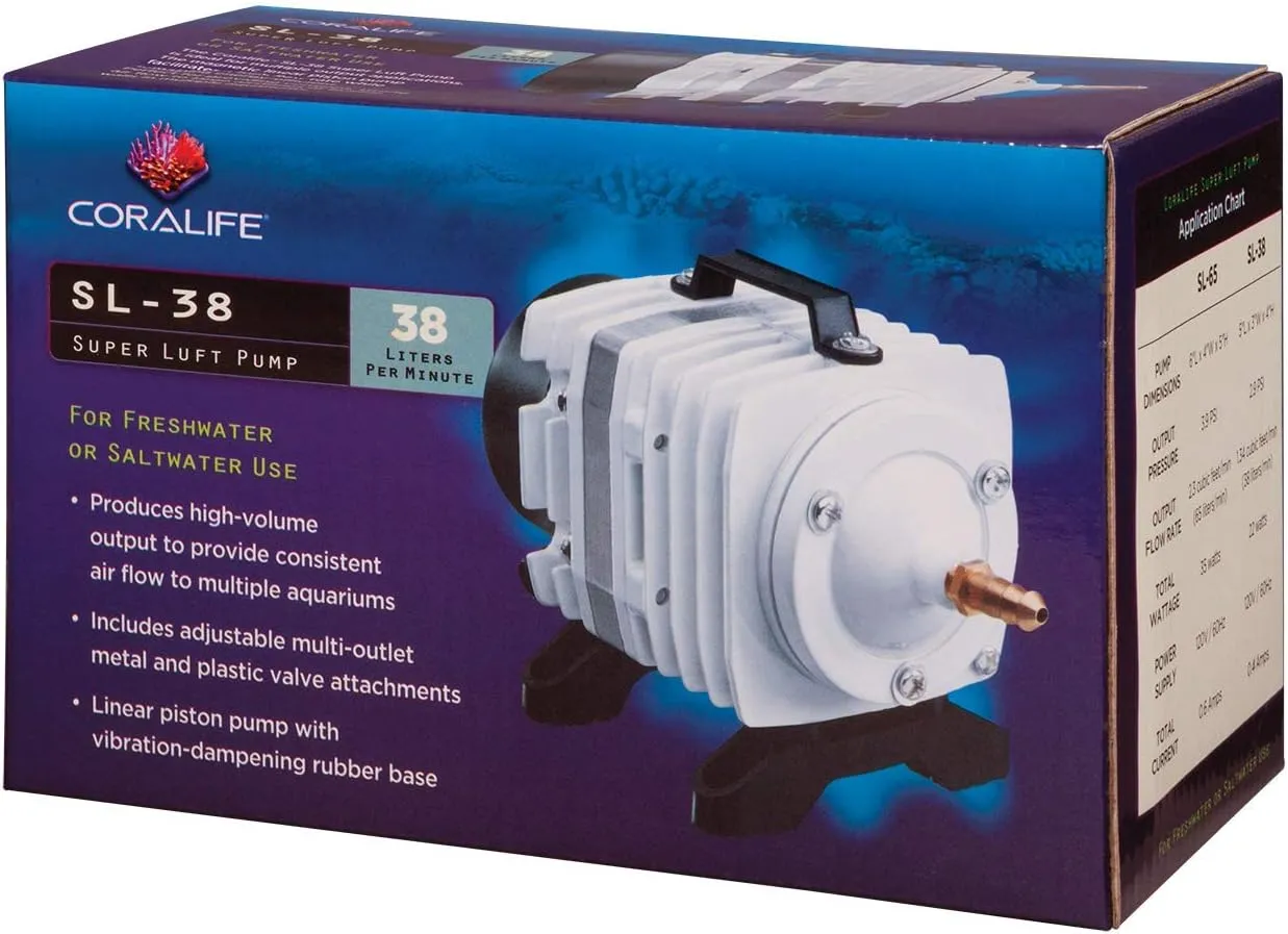 Coralife Energy Savers ACL01656 Hp Super Luft Pump Sl-38