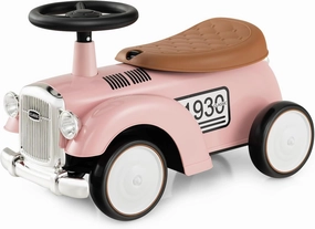 Costzon Ride On Push Car for Toddlers, Classic Kids Foot-to-Floor Sliding Car With Steering Wheel, Horn & Under Seat Storage, Ride On Toy for Boys Girls 18-36 Months (Pink)