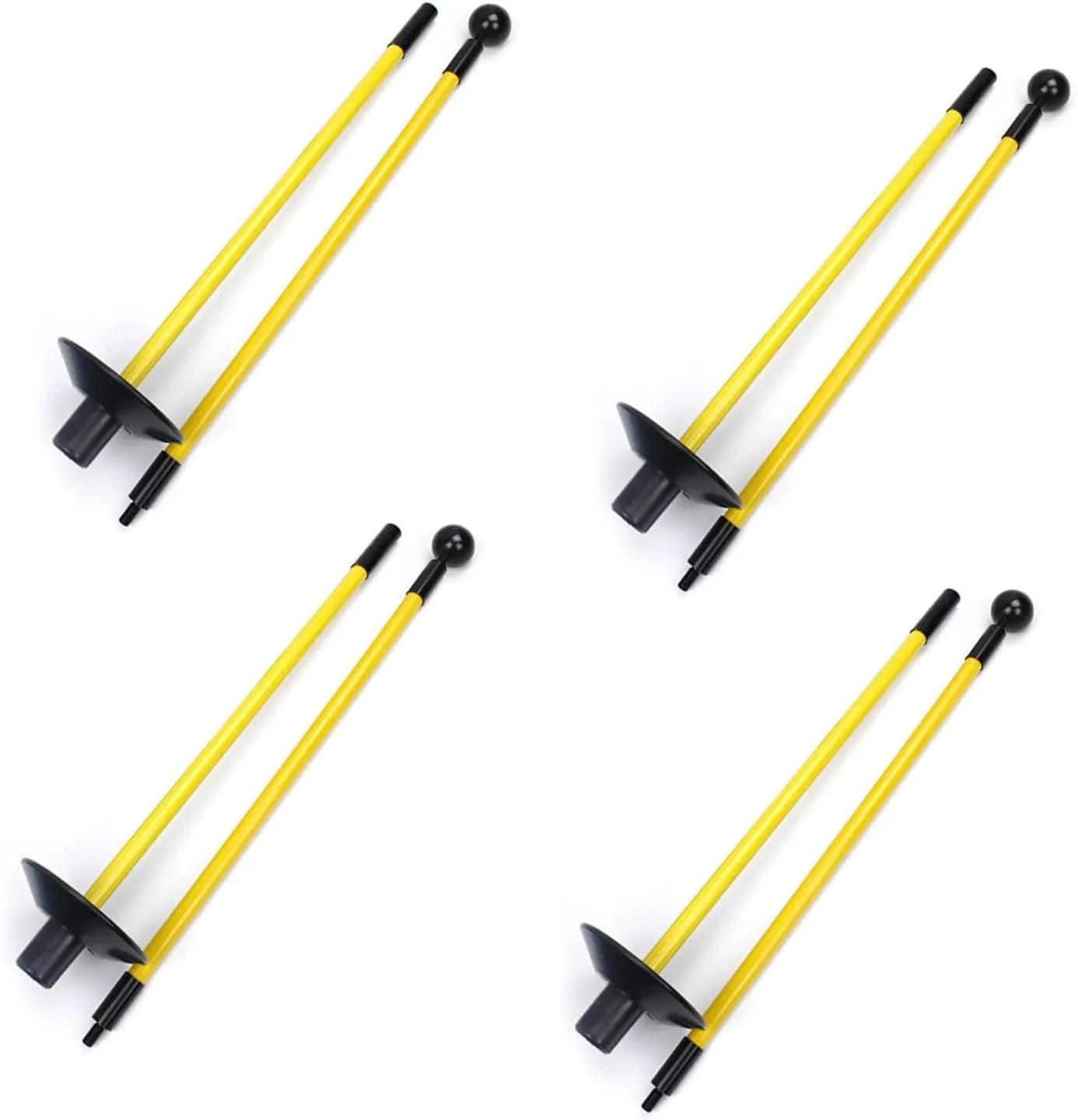 Crestgolf 4PCS Golf Flagstick   Mini Flags for Yard, 3 Feet & 8x6 Inch，Portable Design, Upgraded Dual-Layer 420D Nylon, Flag Stick & Pin Flags for Practice Putting Green