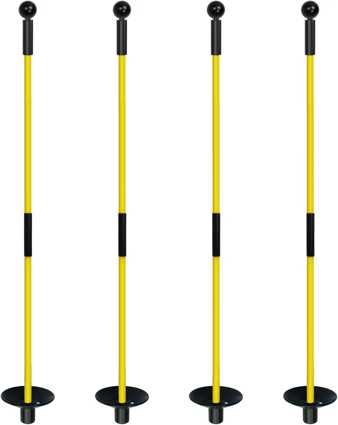 Crestgolf 4PCS Golf Flagstick   Mini Flags for Yard, 3 Feet & 8x6 Inch，Portable Design, Upgraded Dual-Layer 420D Nylon, Flag Stick & Pin Flags for Practice Putting Green