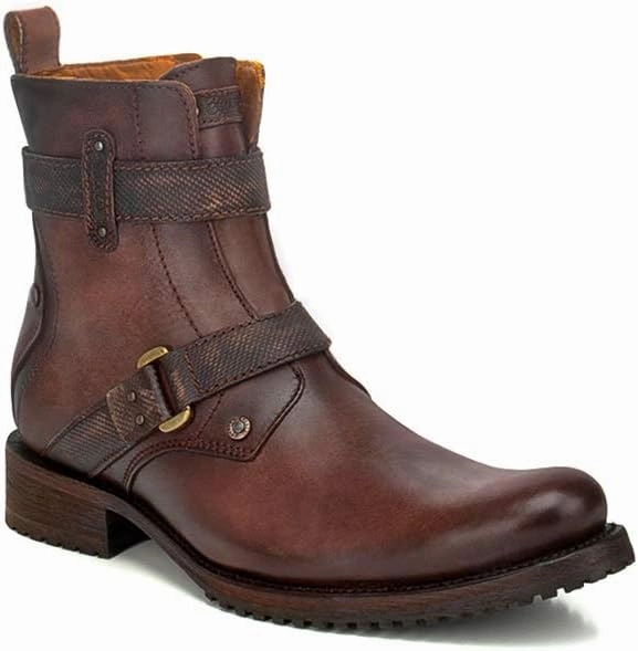 Cuadra Men's Boot in Genuine Leather with Zipper Brown