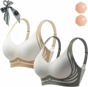 Currentlye Brassier, Currentlye Pro Bra, Sujetador Push Up Sin Aros,Anti-Sagging Wireless Push-Up Bra