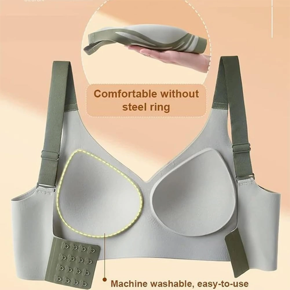Currentlye Brassier, Currentlye Pro Bra, Sujetador Push Up Sin Aros,Anti-Sagging Wireless Push-Up Bra