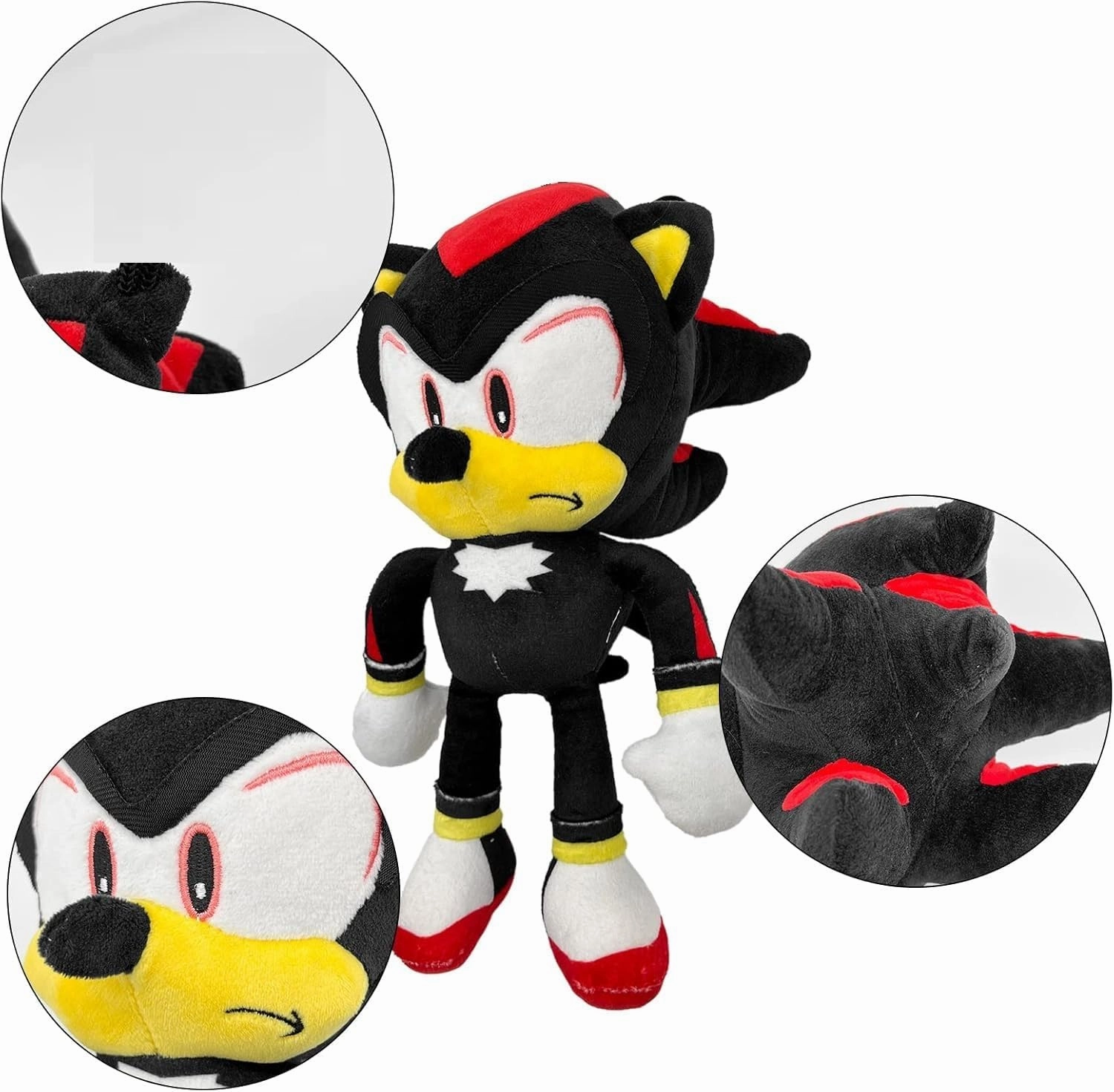 Cute Plush Toys Collection 12' Inch, Soft and Cuddly Stuffed Plush Toys for Adults and Kids Ages 3 and up, Great Gift for Birth Days and Special Occasions (Shadow)