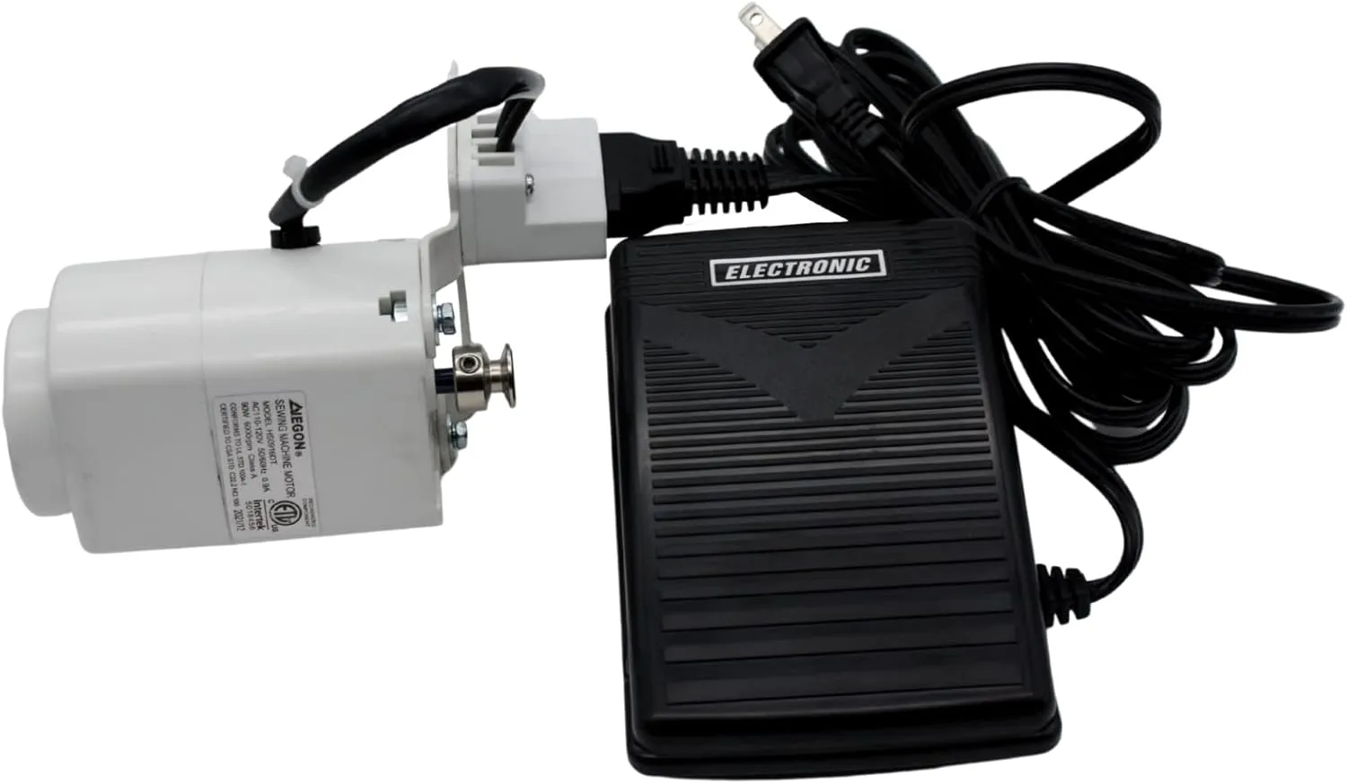 Cutex Motor & Foot Control Pedal Compatible with Consew 75T Portable Blindstitch Sewing Machine